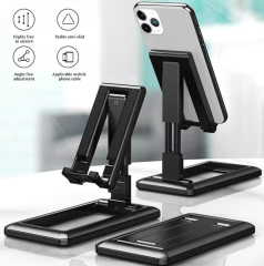 Microcase Masaüstü Katlanabilir Açı Ayarlı Telefon Tablet Tutucu Stand Siyah - AL3489