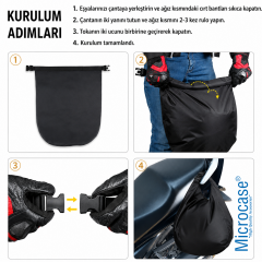 Microcase Bisiklet Scooter Kask Geniş Taşıma Çantası Kask Kılıfı 65X65 CM 2 Adet AL5615