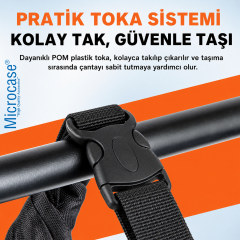 Microcase Bisiklet Scooter Kask Geniş Taşıma Çantası Kask Kılıfı 65X65 CM 2 Adet AL5615