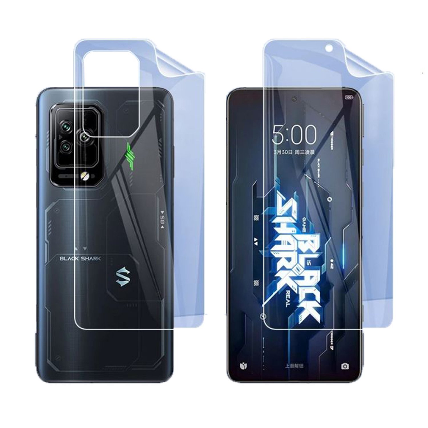 Microcase Xiaomi Black Shark 5 Full Ön Arka Kaplama Koruma Filmi