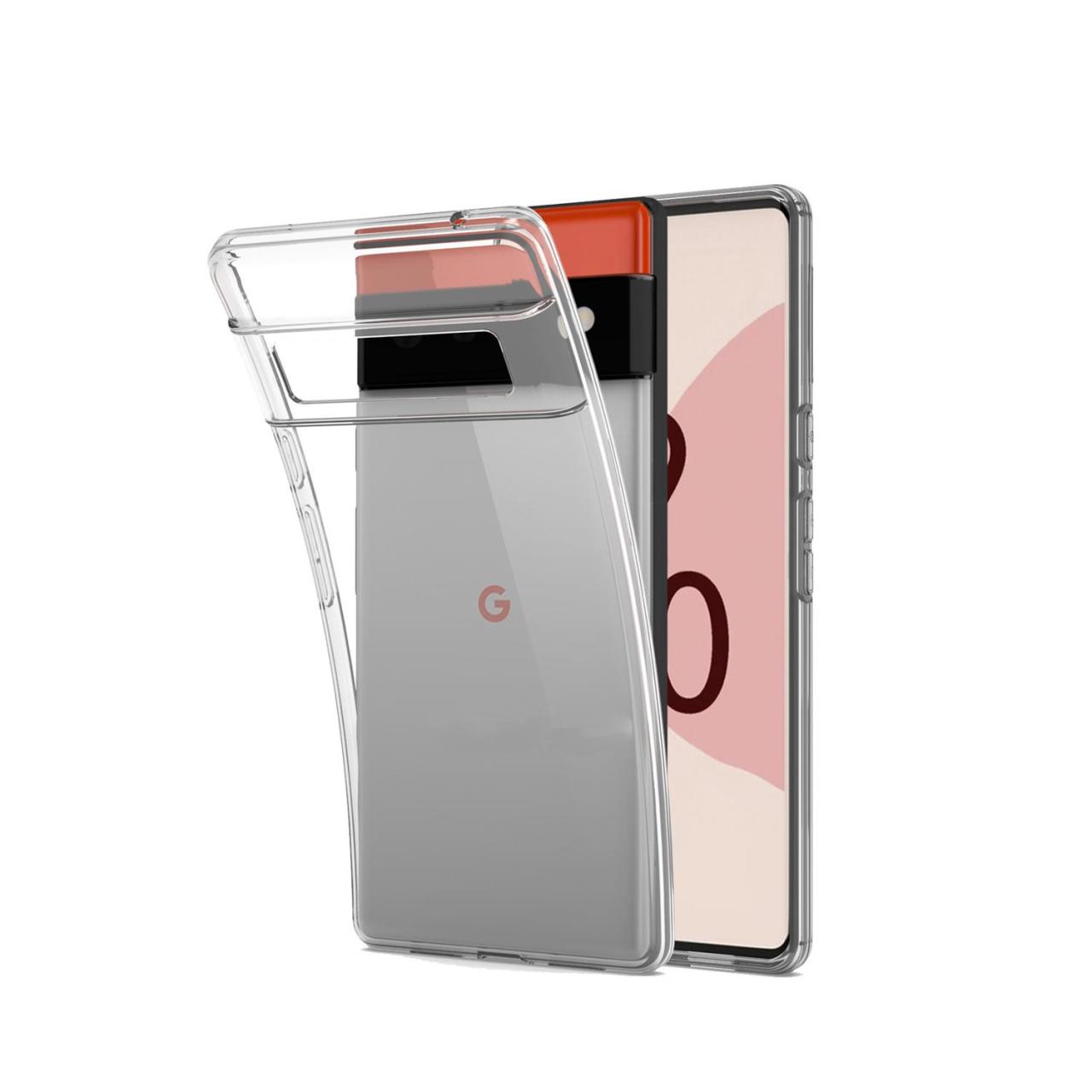 Microcase Google Pixel 6 Pro 0.2 mm İnce Silikon Kılıf - Şeffaf