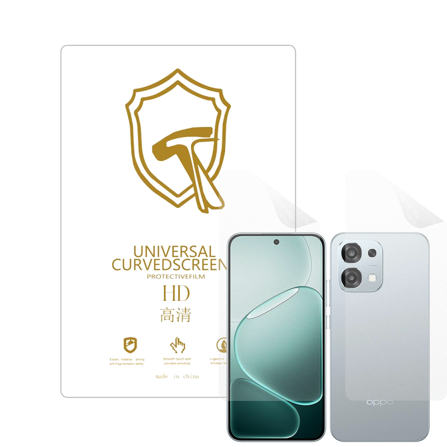 Microcase Oppo A6 Pro ile Uyumlu Full Tpu Ön Arka Nano Koruma- EKM103