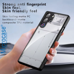 Microcase Zte Nubia Redmagic 10 Air 5G ile Uyumlu Arka Şeffaf Tasarım Lüx Kılıf - AL5124
