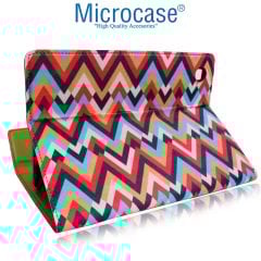 Microcase Lenovo Tab M10 HD 10.1 TB-X306F Sleeve Serisi Desenli Mıknatıs Kapaklı Standlı Kılıf - DS10