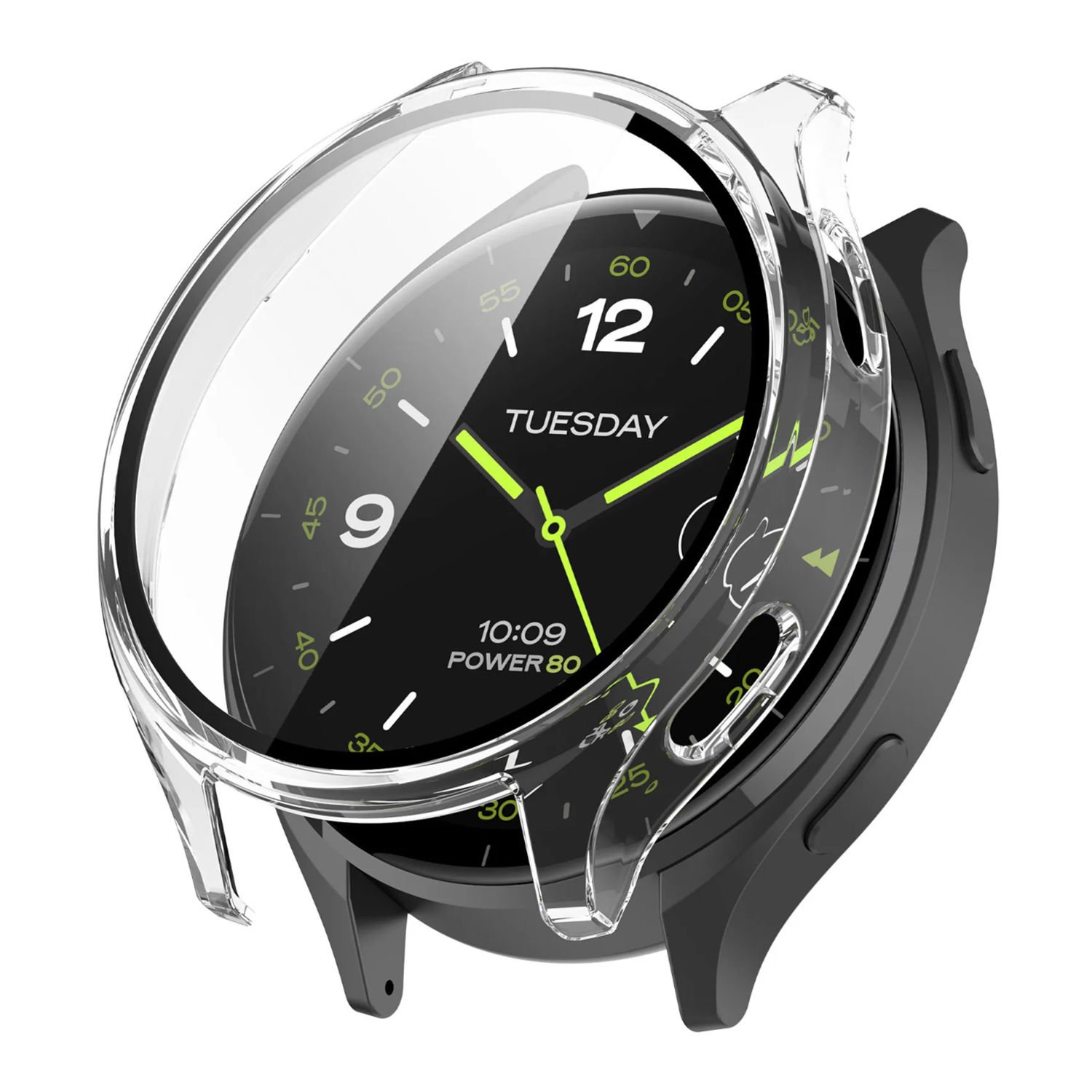 Microcase Xiaomi Watch 2    Ekran Korumalı Sert Rubber Kılıf - AL3173