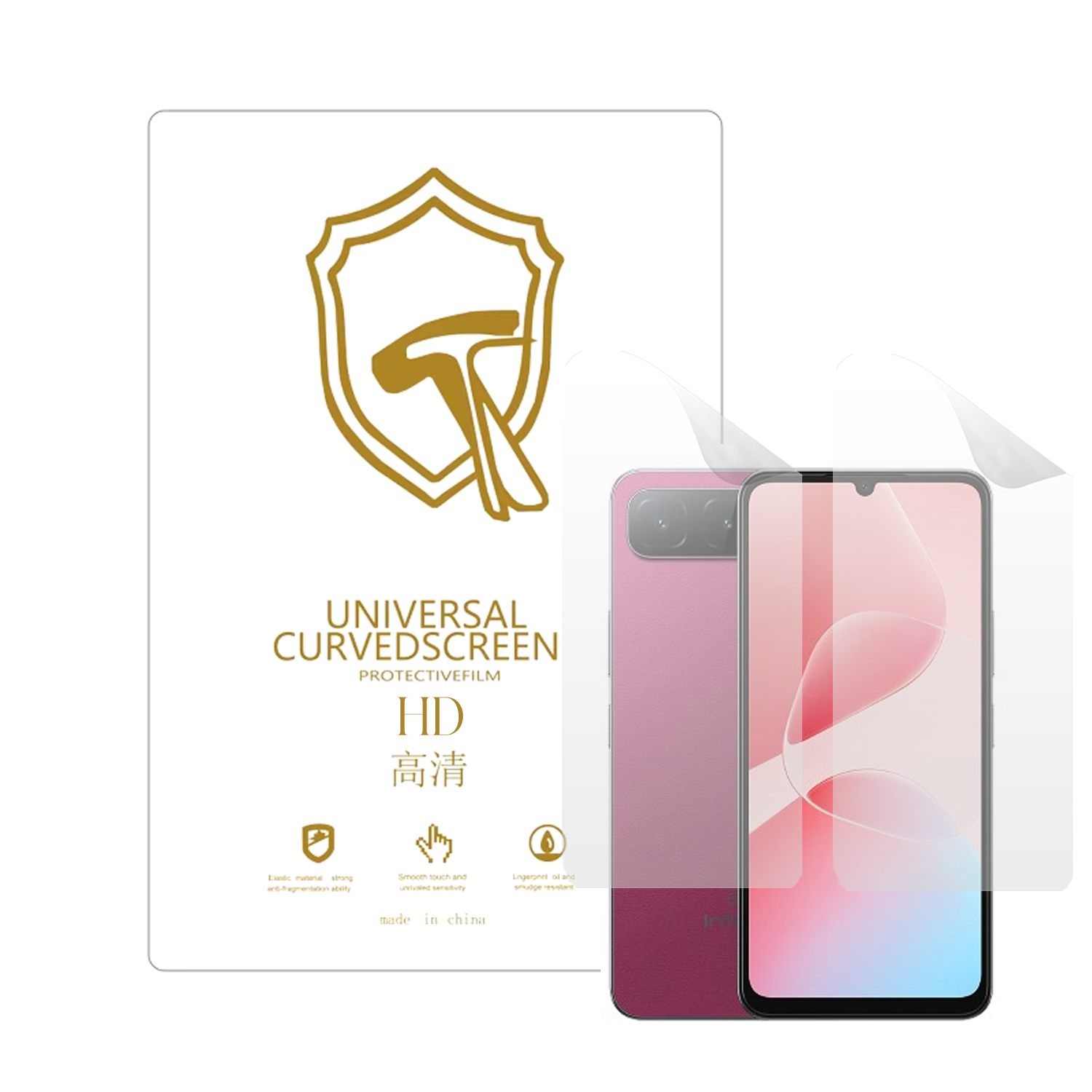 Microcase Infinix Hot 60i ile Uyumlu Full Tpu Ön Arka Nano Koruma- EKM103