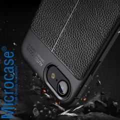 Microcase iPhone SE 2020 Leather Tpu Silikon Kılıf - Siyah