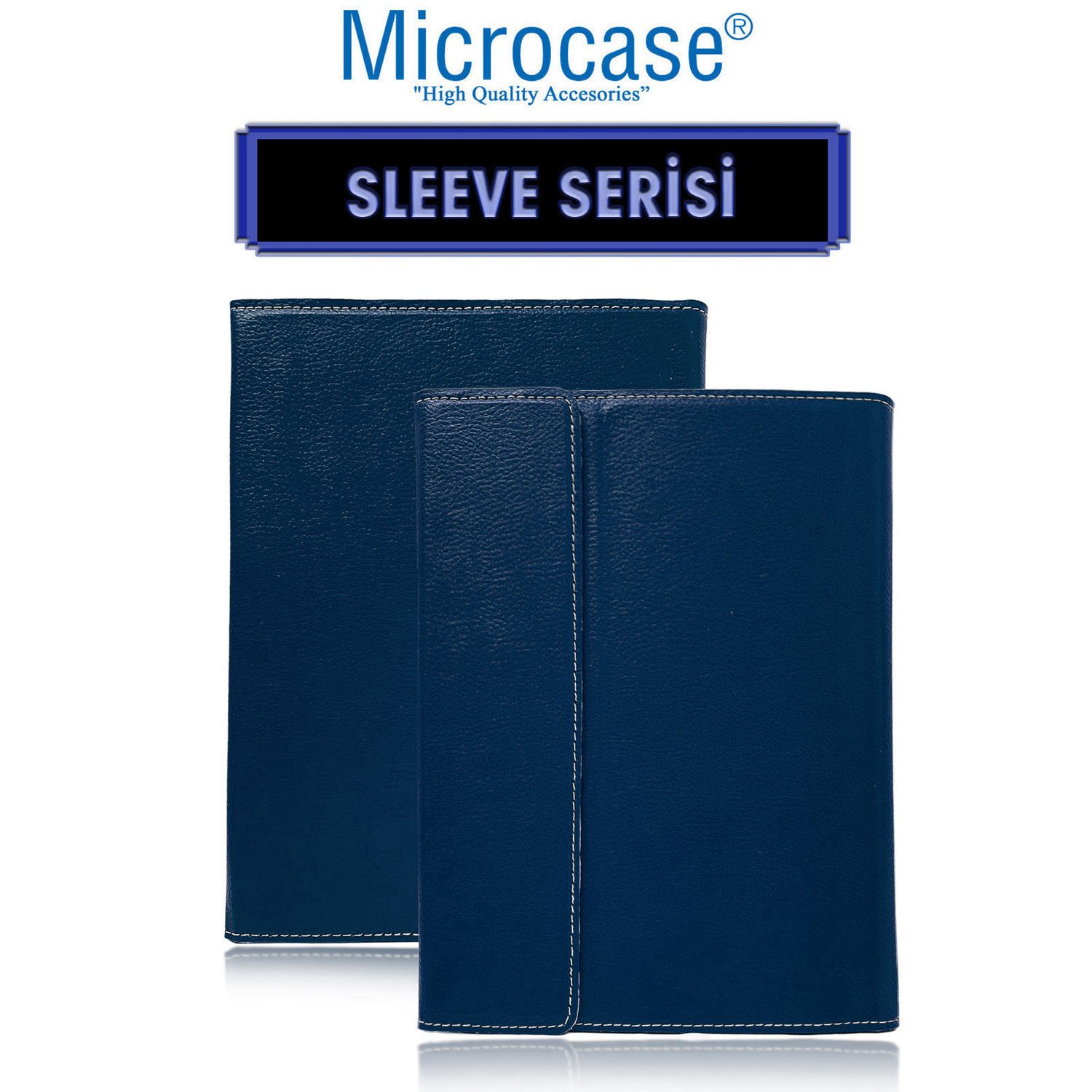 Microcase Huawei Matepad 11 2021 Sleeve Serisi Mıknatıs Kapaklı Standlı Kılıf - ACK101 Lacivert