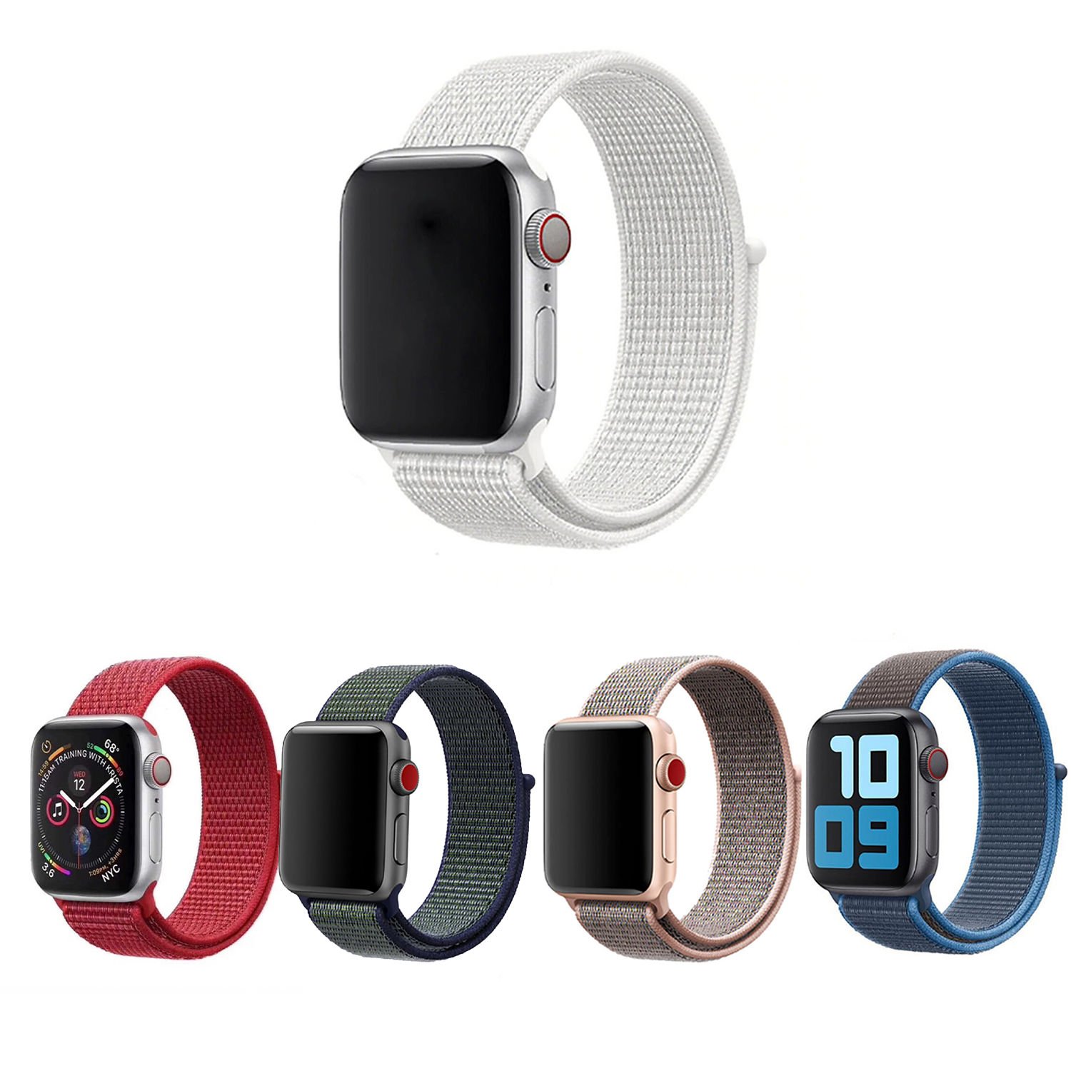 Microcase Apple Watch 42 mm / 44 mm/ 45 mm Hasır Tasarım Kordon Kayış - KY5-1