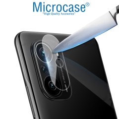 Microcase Xiaomi Poco F3 Kamera Camı Lens Koruyucu Nano Esnek Film Koruyucu