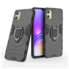 Microcase Samsung  Galaxy A05 Batman Serisi Yüzük Standlı Armor Kılıf - Siyah AL3349