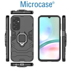 Microcase Samsung A15 5G Batman Serisi Yüzük Standlı Armor Kılıf - Siyah AL3349