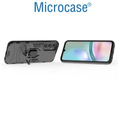 Microcase Samsung A15 5G Batman Serisi Yüzük Standlı Armor Kılıf - Siyah AL3349