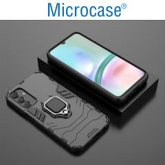 Microcase Samsung A15 5G Batman Serisi Yüzük Standlı Armor Kılıf - Siyah AL3349