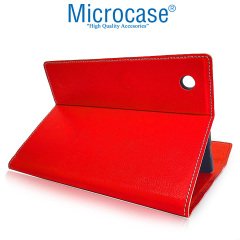 Microcase iPad Mini 6.Nesil 8.3 inch 2021 Sleeve Serisi Mıknatıs Kapaklı Standlı Kılıf - ACK101 Kırmızı