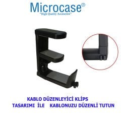 Microcase Masaya Monte Ayarlanabilir 360 Derece Döner Oyuncu Kulaklık Eşya vb. Tutucu Stand - AL4804