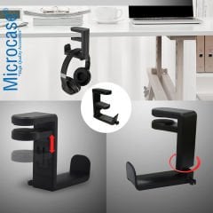 Microcase Masaya Monte Ayarlanabilir 360 Derece Döner Oyuncu Kulaklık Eşya vb. Tutucu Stand - AL4804