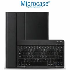 Microcase Samsung Galaxy Tab S9 FE Plus X610 12.4 inch Tablet Bluetooth Klavyeli Standlı Kılıf - BKK4
