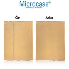 Microcase iPad Mini 6.Nesil 8.3 inch 2021 Sleeve Serisi Mıknatıs Kapaklı Standlı Kılıf - ACK101 Bej