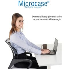 Microcase Ortopedik Sırt Bel Minderi Fileli Destekli Ayarlanabilir Araba Koltuk Sandalye 1 Adet AL5380