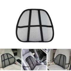 Microcase Ortopedik Sırt Bel Minderi Fileli Destekli Ayarlanabilir Araba Koltuk Sandalye 1 Adet AL5380