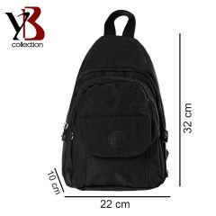 YB Collection Unisex Krinkıl Kumaş Sırt ve El Çantası - AL3629 Gri