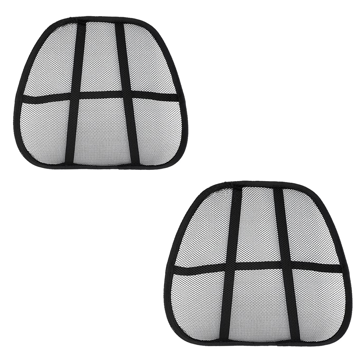 Microcase Ortopedik Sırt Bel Minderi Fileli Destekli Ayarlanabilir Araba Koltuk Sandalye 2 Adet AL5380