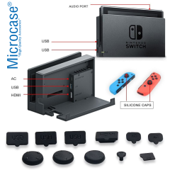 Nintendo Switch Rubber Plug Dust-Proof Kit Toza Karşı Koruma+CAM
