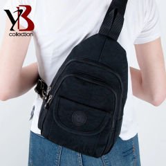 YB Collection Unisex Krinkıl Kumaş Sırt ve El Çantası - AL3629 Siyah