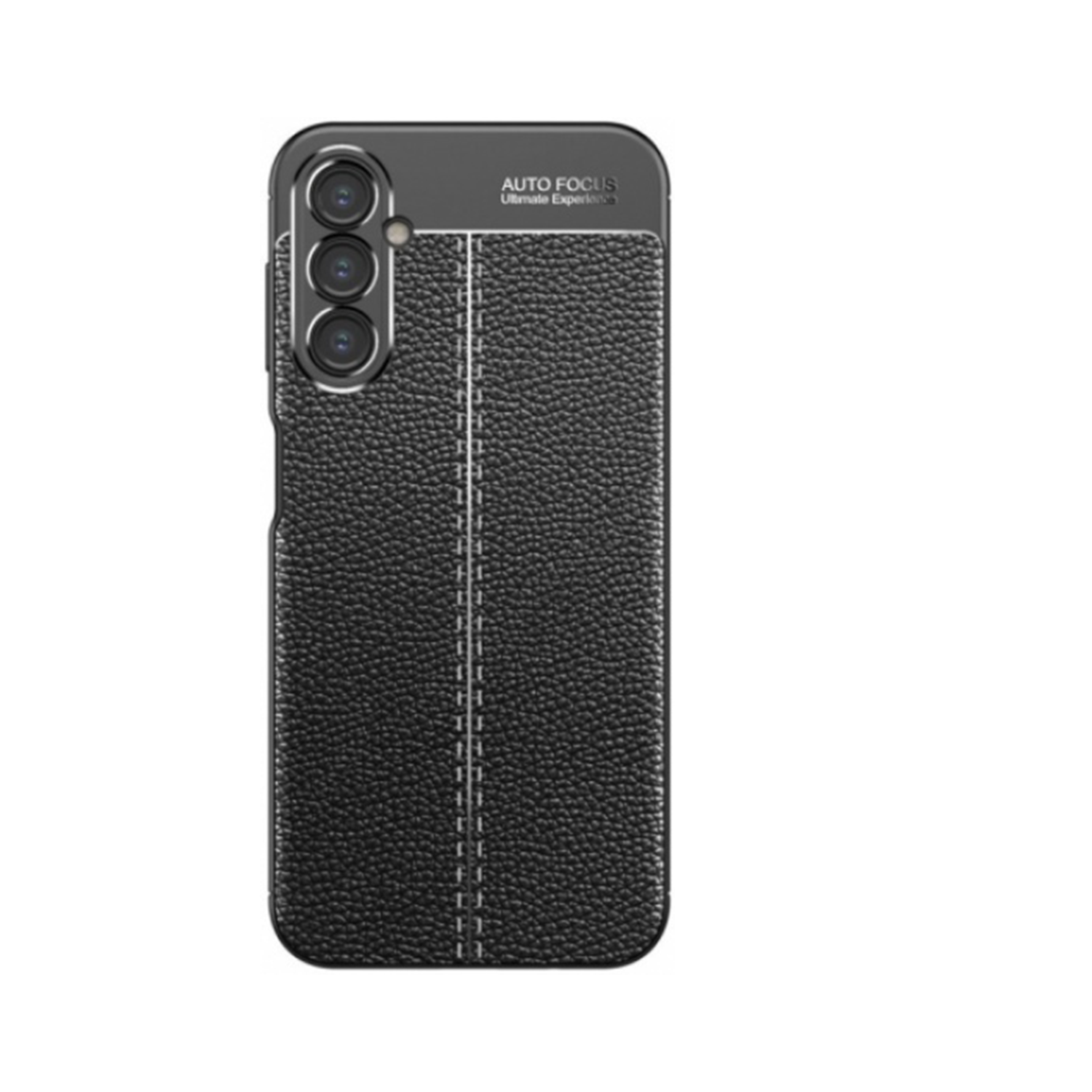 Microcase Samsung S24 Plus Leather Serisi Deri Efekt Silikon Kılıf - Siyah Al3337