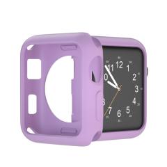 Microcase Apple Watch 7 45 mm Önü Açık Mat Silikon Kılıf - Eflatun