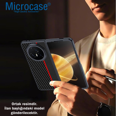 Microcase Huawei Mate X6 Şeritli Lüx Tasarım Kılıf-AL5122