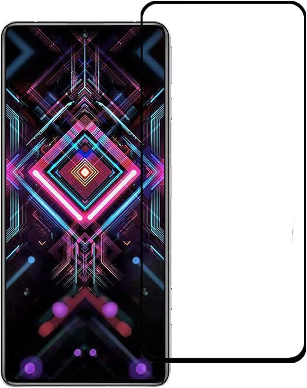 Microcase Poco F3 GT Tam Kaplayan Çerçeveli Tempered Ekran Koruyucu - Siyah