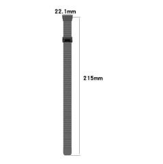 Microcase Xiaomi Mi Band 7 Pro için Mıknatıslı Metal Kordon Kayış - KY58