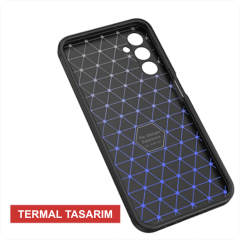 Microcase Samsung A25 5G Leather Serisi Deri Efekt Silikon Kılıf - Siyah Al3337