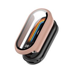 Microcase Xiaomi Smart Band 9 için Ekran Korumalı Sert Rubber Kılıf - AL3173