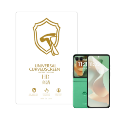 Microcase Motorola Razr 60 ile Uyumlu Full Tpu Nano Ön Ekran Koruma Filmi - EKM101