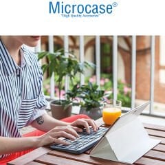 Microcase SW-500 Yuvarlak Tuşlu Taşınabilir Kablosuz Bluetoothlu Q Klavye Mouse Set AL4176