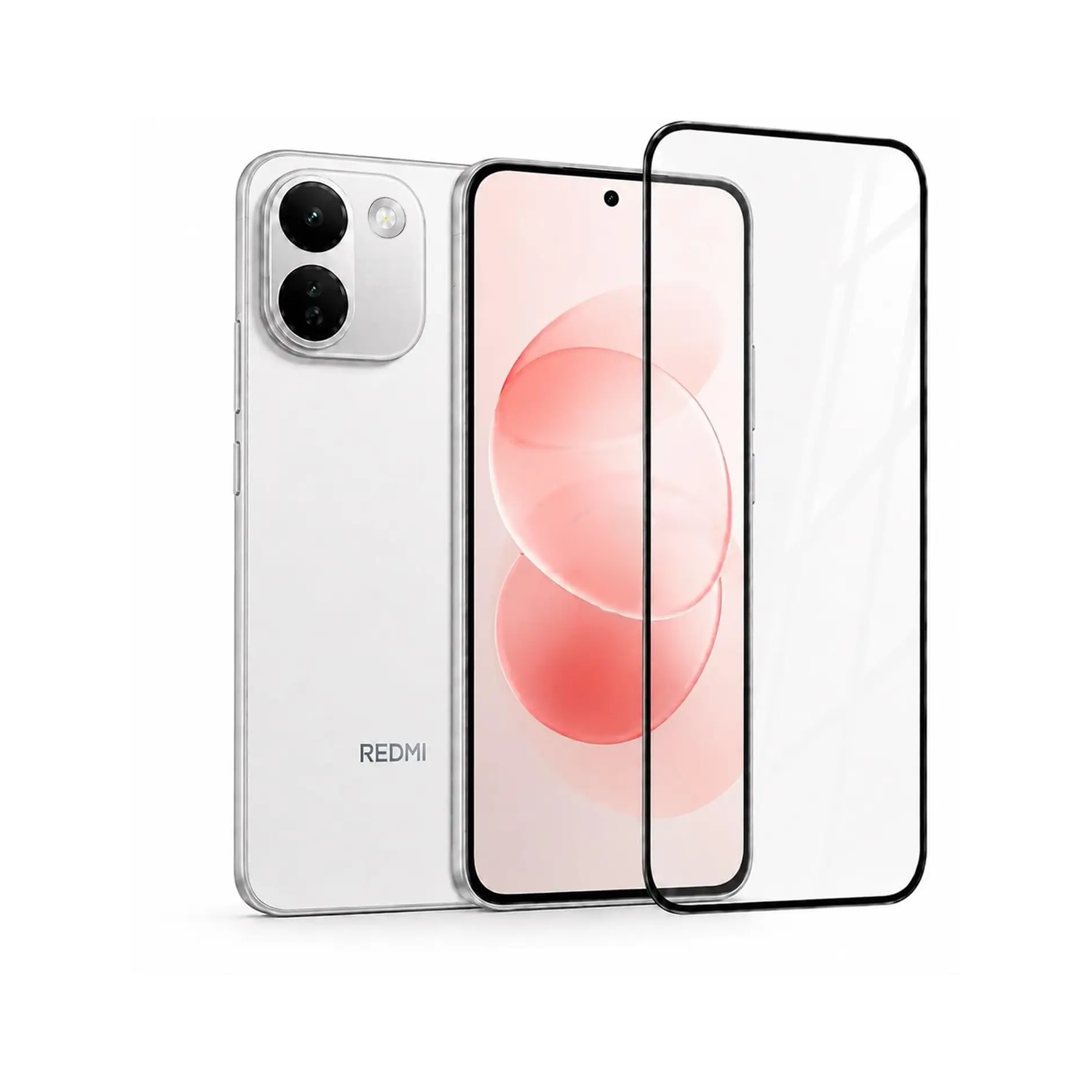 Microcase Xiaomi Redmi Note 17 Pro Max 5G Global ile uyumlu Tam Kaplayan Çerçeveli Tempered Ekran Koruyucu -AL3276