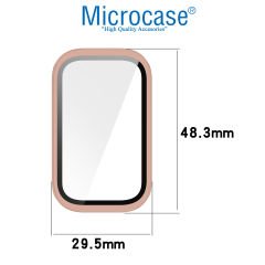 Microcase Xiaomi Smart Band 9 Active için   Ekran Korumalı Sert Rubber Kılıf - AL3173