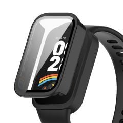 Microcase Xiaomi Smart Band 9 Active için   Ekran Korumalı Sert Rubber Kılıf - AL3173