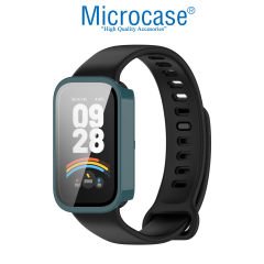 Microcase Xiaomi Smart Band 9 Active için   Ekran Korumalı Sert Rubber Kılıf - AL3173