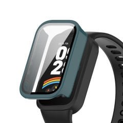 Microcase Xiaomi Smart Band 9 Active için   Ekran Korumalı Sert Rubber Kılıf - AL3173