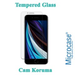 Microcase iPhone SE 2020 Batman Serisi Yüzük Standlı Armor Kılıf - Siyah + Tempered Glass Cam Koruma