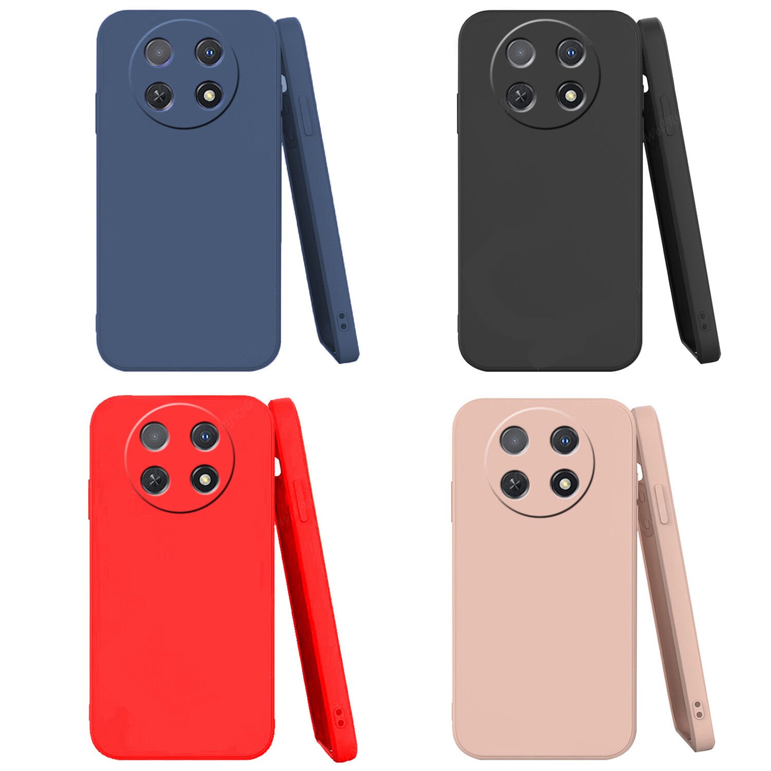Microcase Huawei Nova Y91 CamPRO Serisi Kamera Korumalı Silikon Kılıf - AL3427