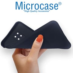 Microcase Xiaomi Redmi Note 9 CamPRO Serisi Kamera Korumalı Silikon Kılıf - Siyah
