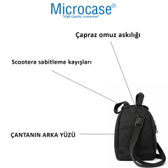 Microcase Suluk Bölmeli Çapraz Omuz Askılıklı Scooter Çantası AL5537