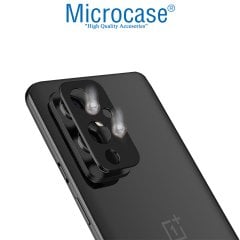 Microcase OnePlus 9 Kamera Lens Koruma Halkası - Kapalı Tasarım Siyah