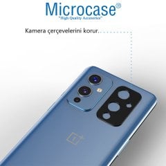 Microcase OnePlus 9 Kamera Lens Koruma Halkası - Kapalı Tasarım Siyah