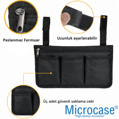 Microcase Kamp Sandalyesi Koltuk Sandalye vb için Yan Cepli Organizer AL5553
